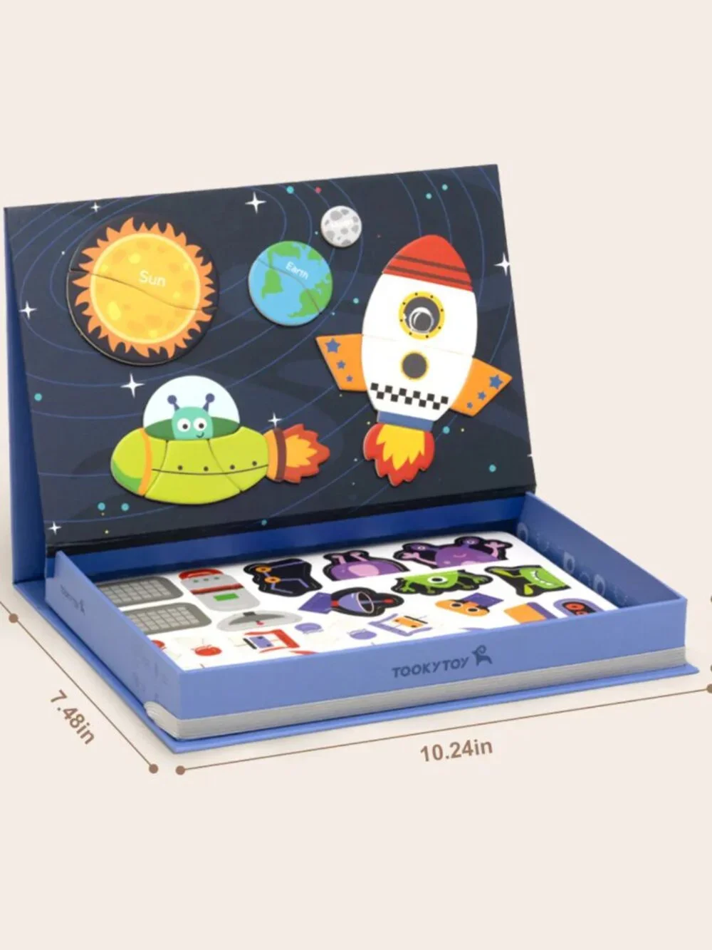 NEW Montessori Magnetic Space Puzzle STEM Travel Toy Kids Learning Game